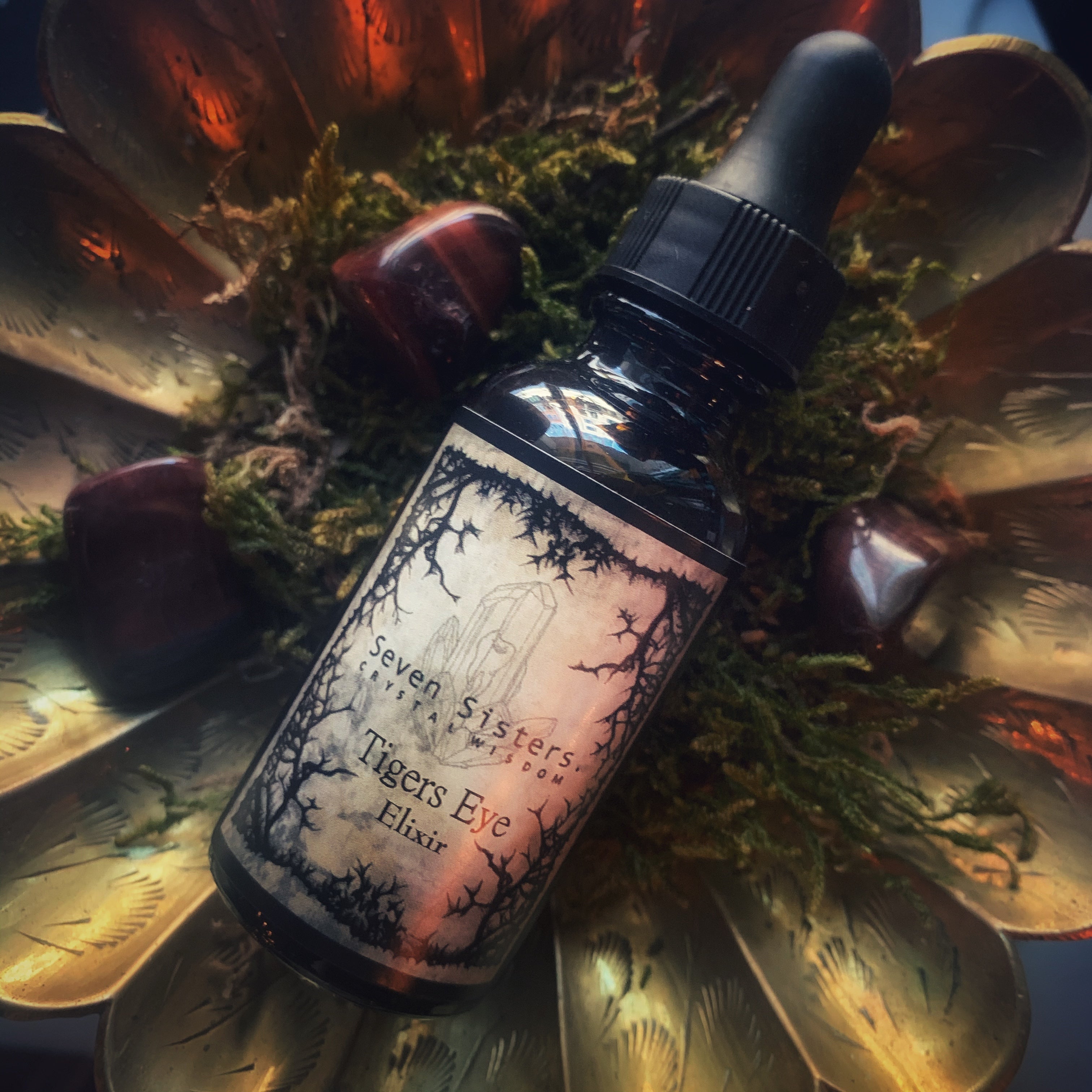 Tigers Eye Crystal Wisdom Elixir