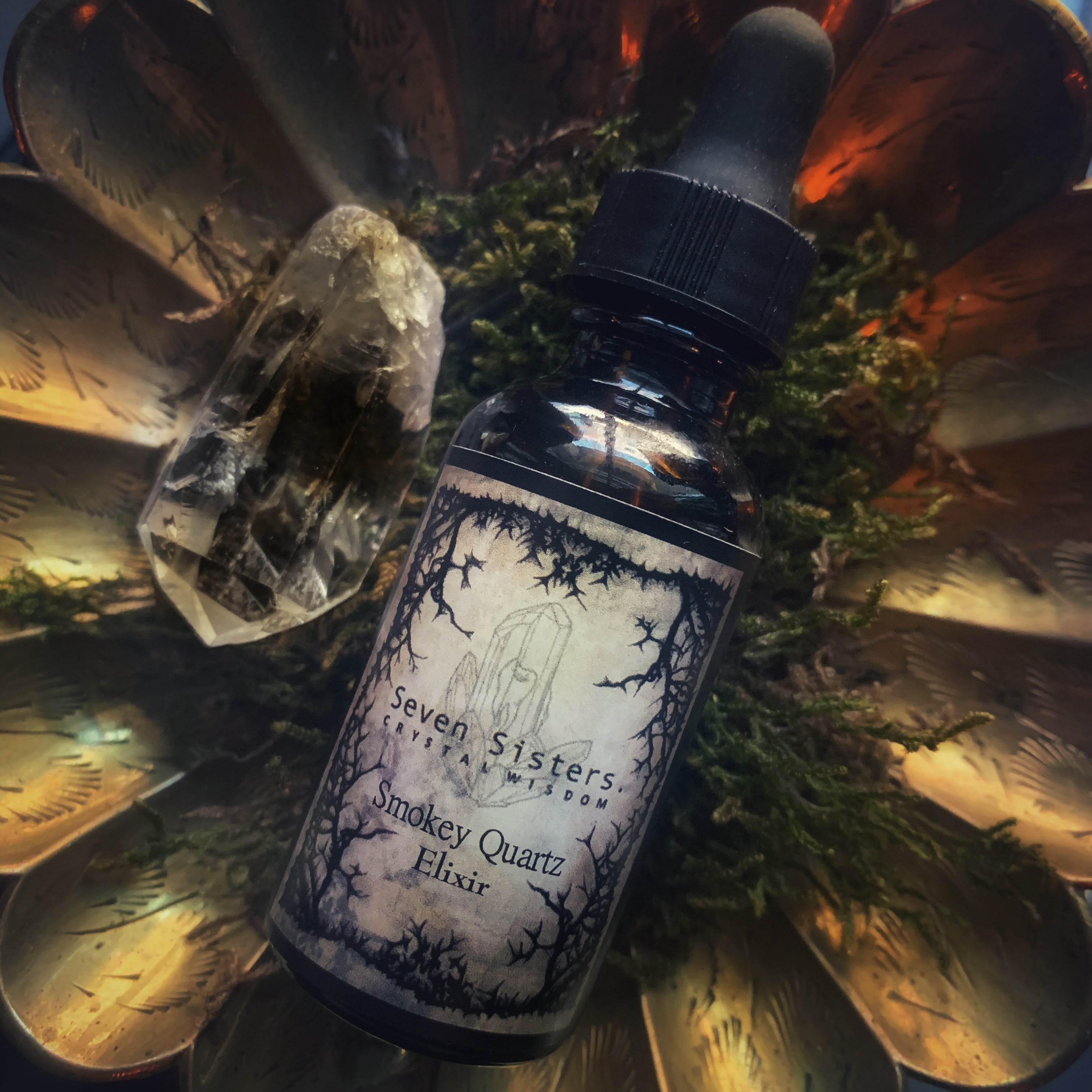 Smokey Quartz Crystal Wisdom Elixir