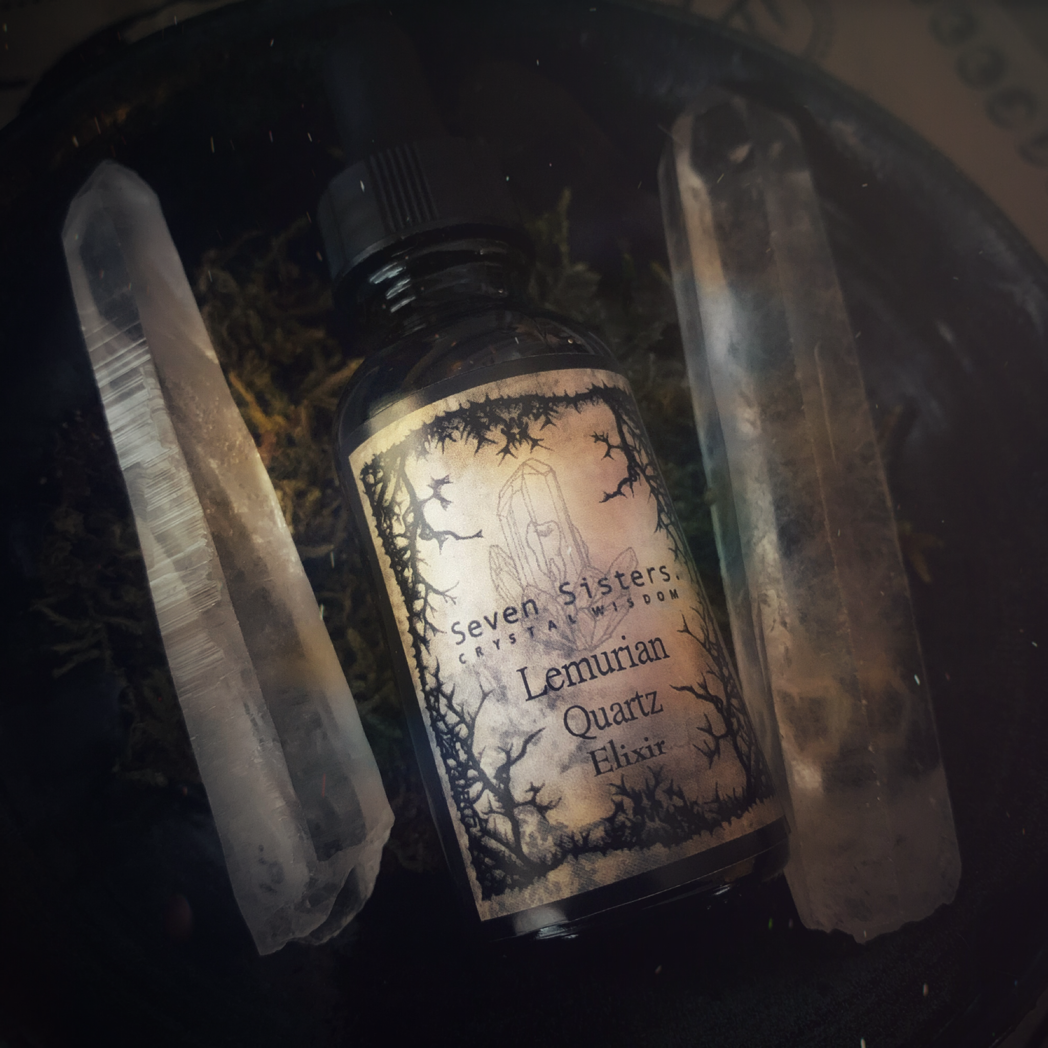 Lemurian Quartz Crystal Wisdom Elixir